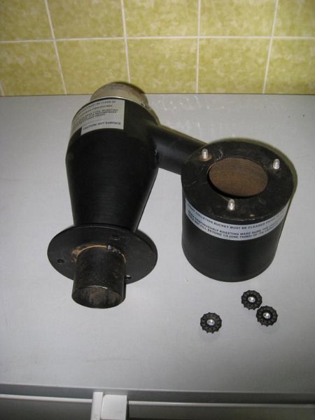 Maggio_21.jpg - The cyclone and the chaff bucket.